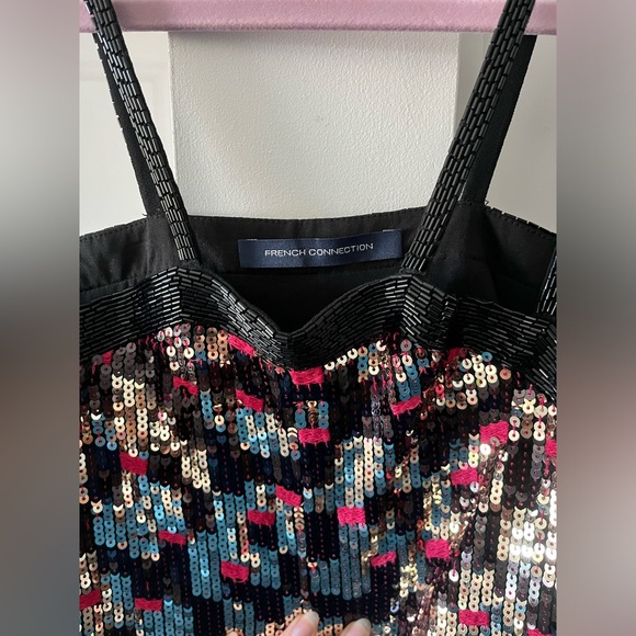 FRENCH CONNECTION | Sequin Mini Dress | Size Medium - Picture 2 of 9